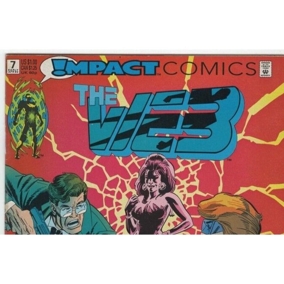 Vintage 1990 Impact Comics The WE3 Meridians Gambit #7 Comic Book - Picture 8 of 10